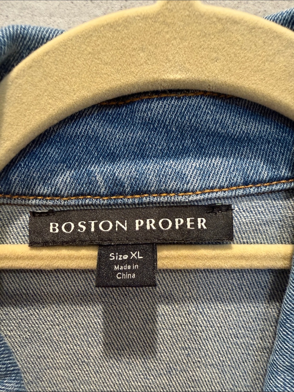 Boston Proper Embroidered Floral Denim Jacket in Pink, Red, Purple & Yellow - Picture 2 of 4